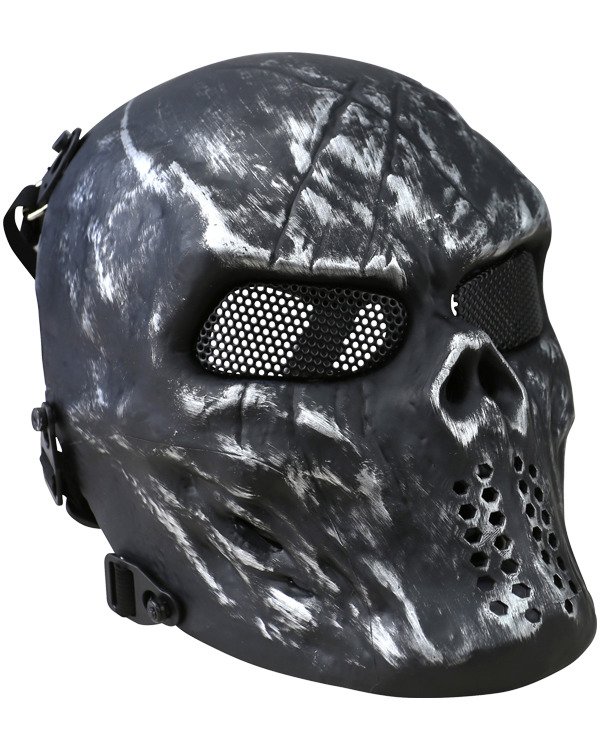 Skull Mesh Mask - Black