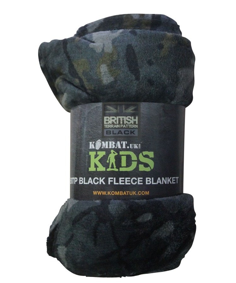 Kids BTP Black Fleece Blanket