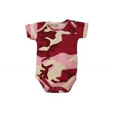 Pink baby camo vest