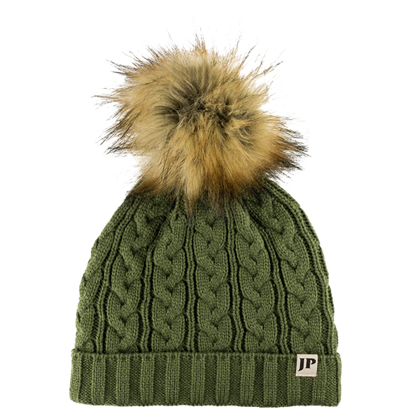 Ladies cable knit Bob hat-by Jack Pyke