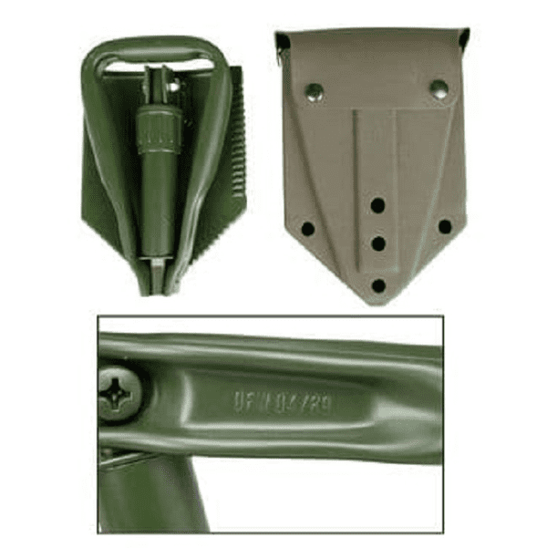 Genuine NATO Army Folding Shovel - with cover (Grade 2)