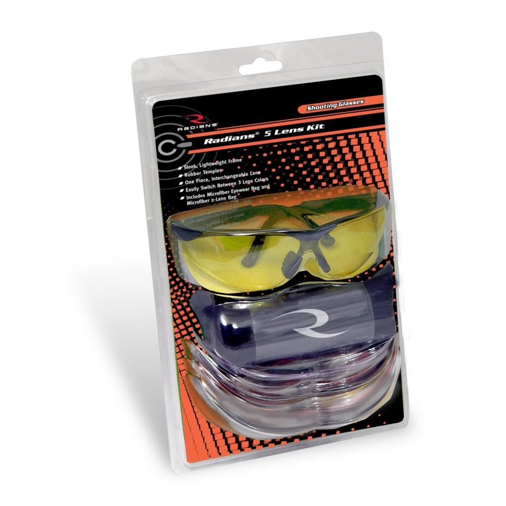 5 Lens Kit Safety Glasses Set by Radians (RAG4)