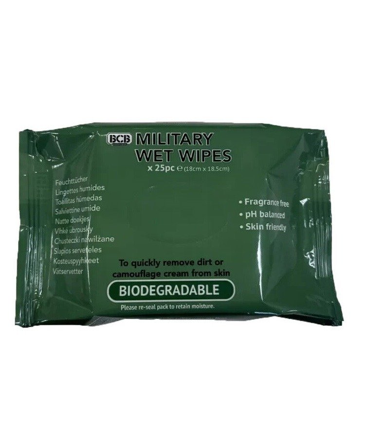 Military Face Wipes – Pack of 25 wipes